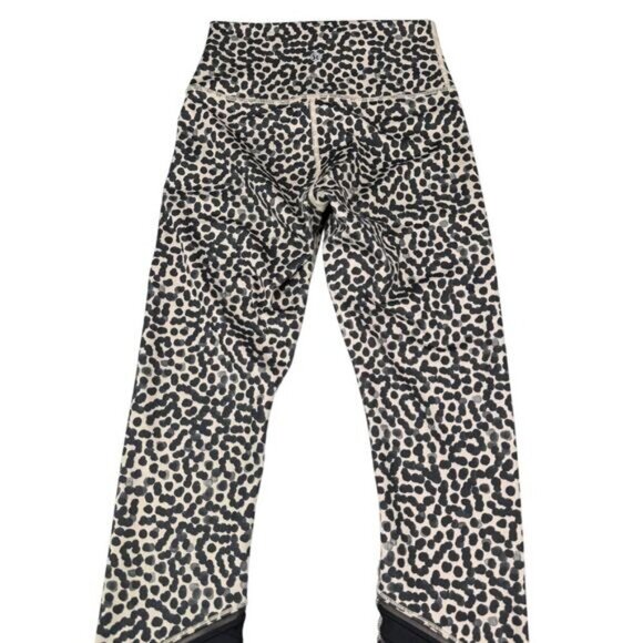 LULULEMON High Times Pant Wrap Mesh Size 4 Ace Spot Grain Black - Picture 5 of 7